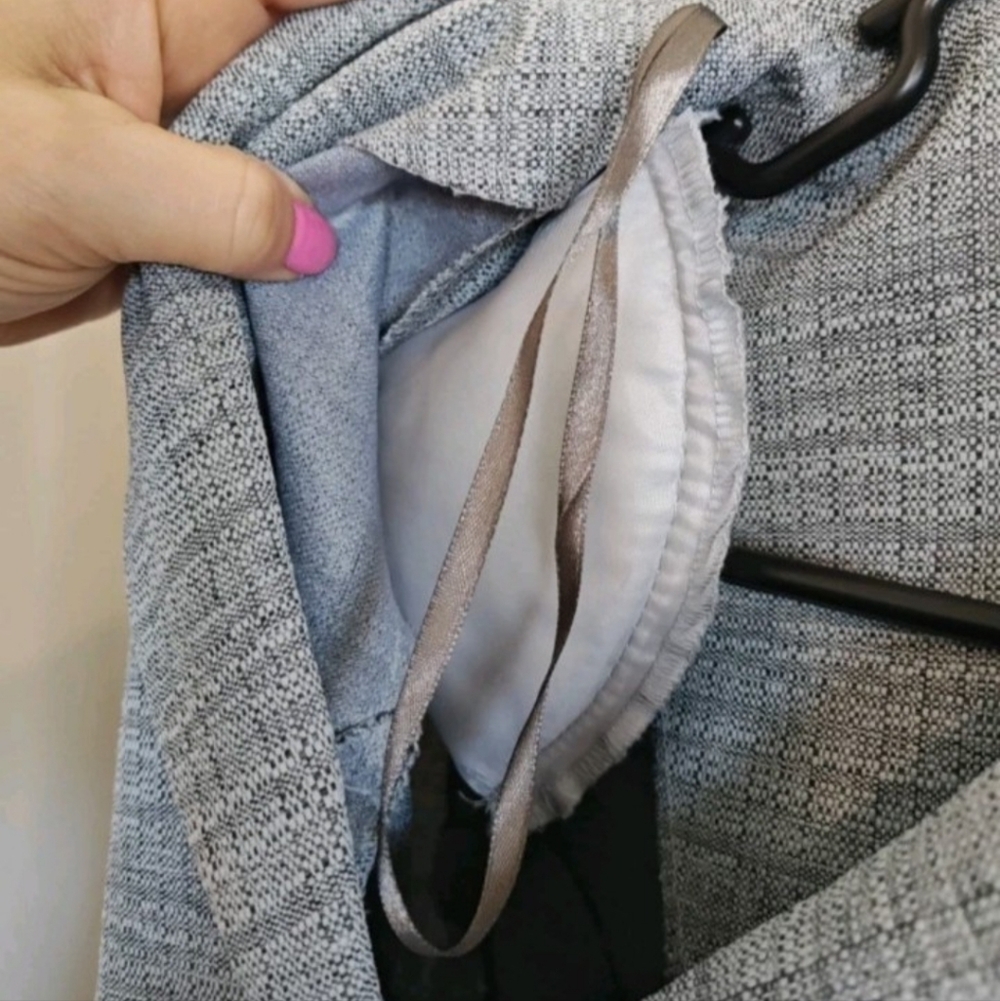 Danny & Nicole Women‎ 14 Petite Blazer Jacket Grey Jersey Peplum Career Wear - Picture 5 of 7